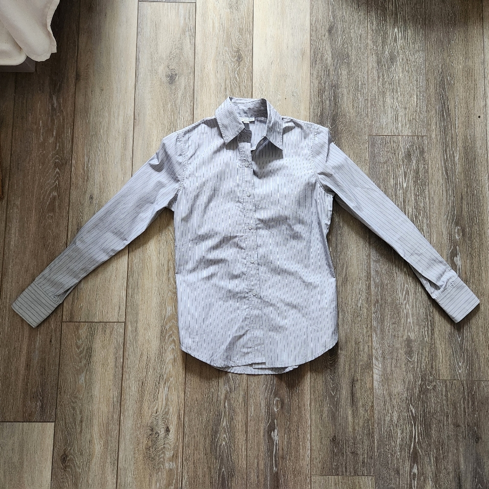 Steven Alan Grey Striped Button Down
